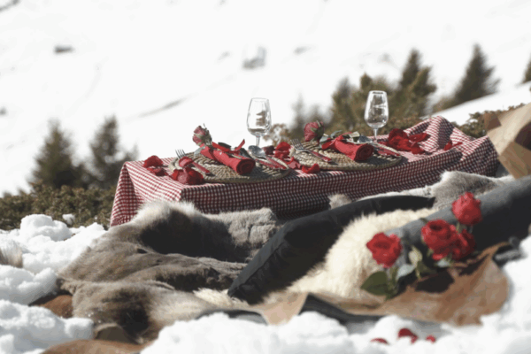 proposal picnic in verbier