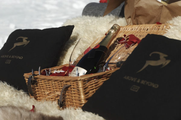 proposal picnic for two in verbier